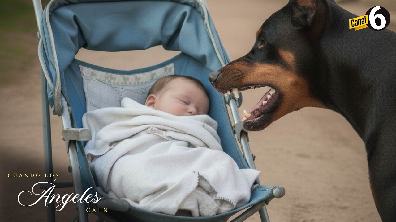 Madre adolescente deja a su hijo con un perro dóberman mientras sale de fiesta