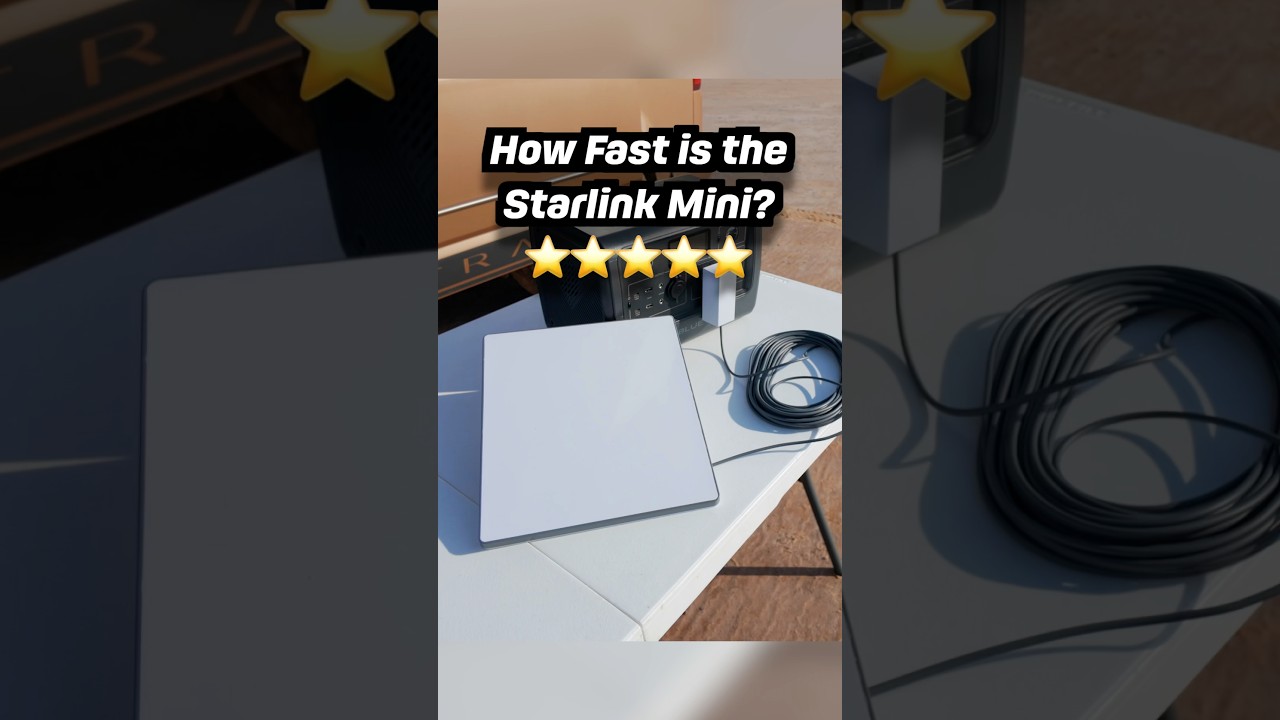 How fast is the Starlink Mini Internet download speed in rural areas?