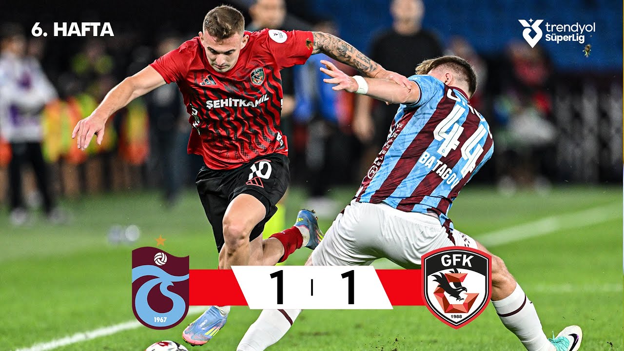Trabzonspor vs Gaziantep FK 1-1 Highlights | Süper Lig 2025/26 ⚽