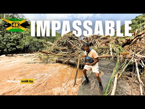 ✓⚠️ Hurricane Melissa Disaster Makes Flat bridge IMPASSABLE In Jamaica 🇯🇲