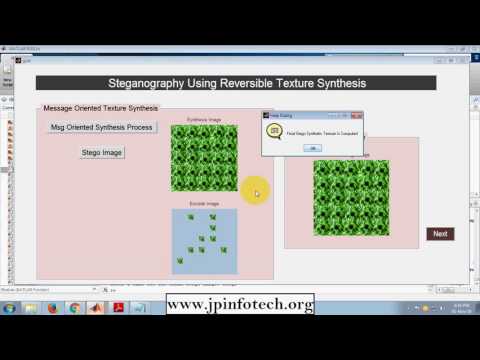 Steganography Using Reversible Texture Synthesis | MATLAB