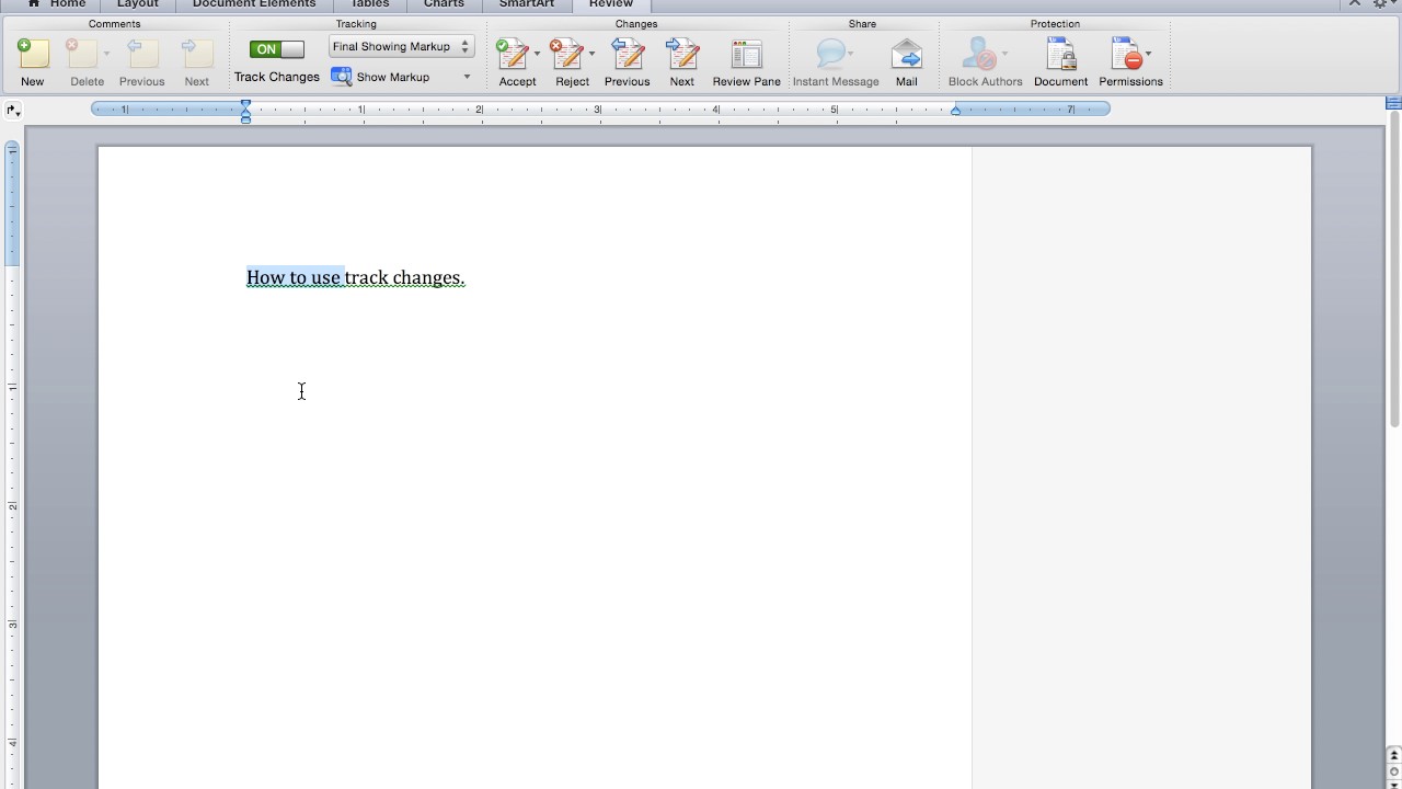 How to use MS Word track changes in r3ciprocity.com
