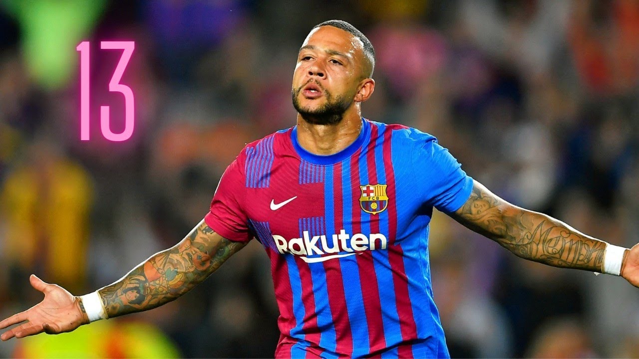 Memphis Depay's 13 Goals for Barcelona (2021/22) ⚽