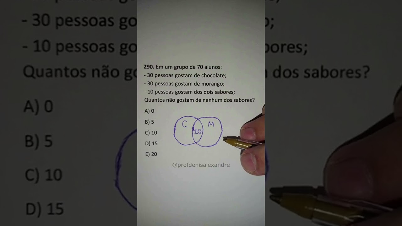 Desvendando Conjuntos com Chocolate e Morango 🍫🍓 - Dicas e Exercícios