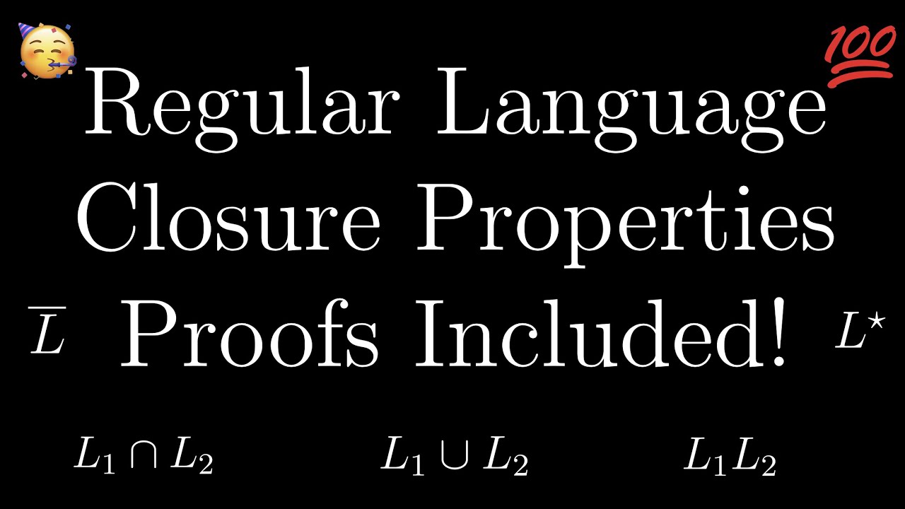 Master the Closure Properties of Regular Languages with Clear Proofs 📚