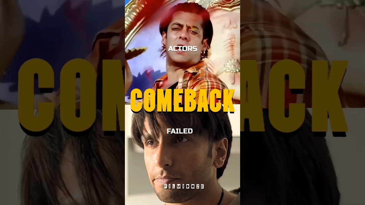 Failed Actor Comebacks in Bollywood 🎬