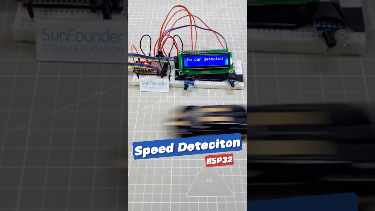 Arduino Car Speed Detector in Action 🚗