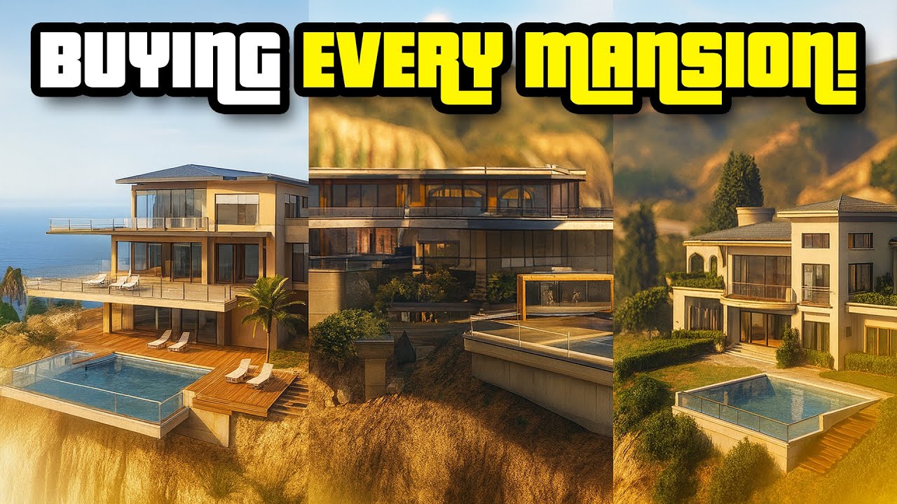 Buying All 3 New Mansions in GTA 5 Online 🏡