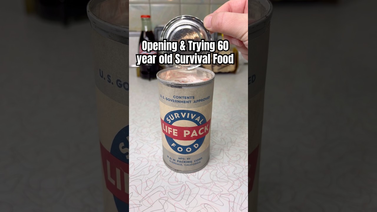 Tasting 60-Year-Old Fallout Shelter Survival Food 🥫
