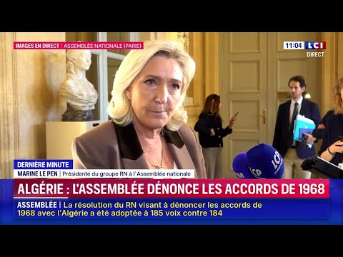 Dénonciation des accords avec l'Algérie : "Je salue cette victoire du Rassemblement national !"