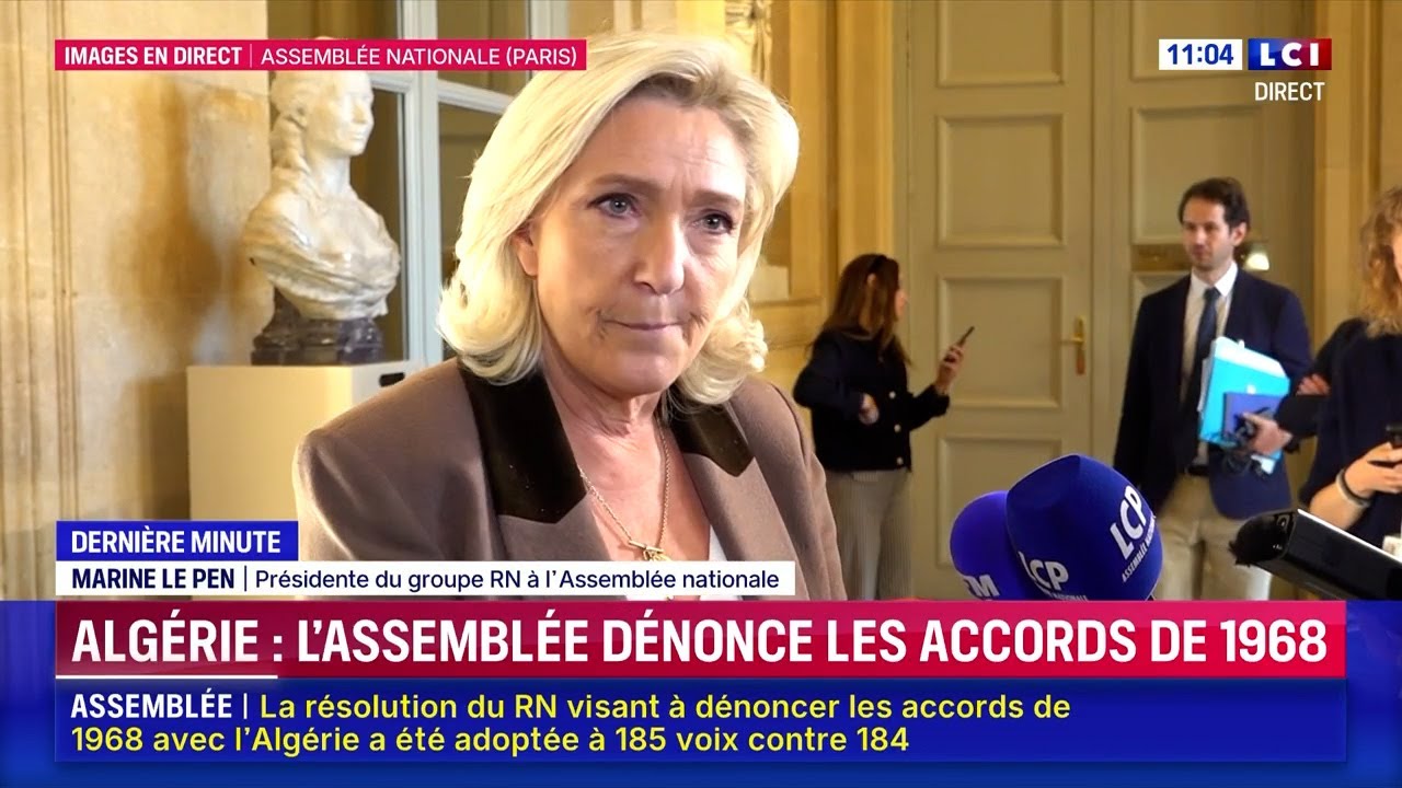 Victoire historique du Rassemblement national contre l'Algérie 🇫🇷