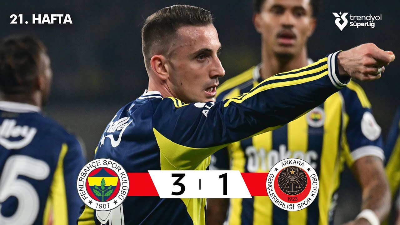 Fenerbahçe (3-1) Gençlerbirliği - Highlights/Özet | Trendyol Süper Lig - 2025/26