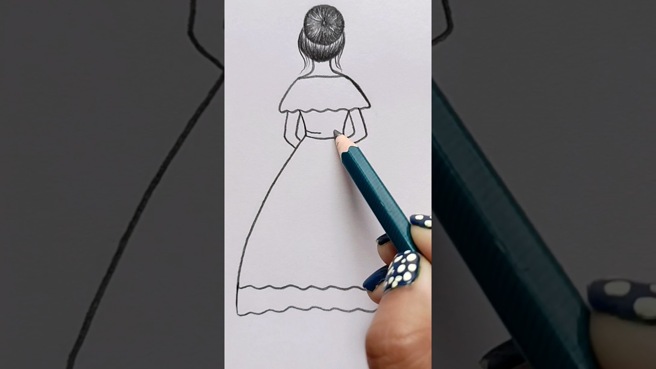 Girl Pencil Drawing Tutorial ✏️