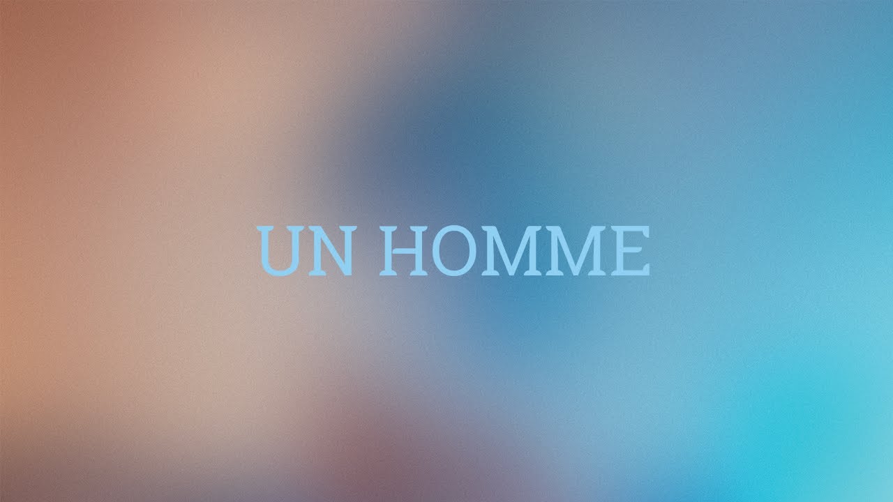 Jérémy Frerot - Un homme (Lyrics Video) 🎶
