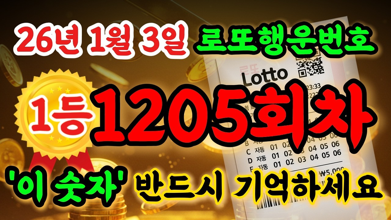로또 1205회 예상번호 분석 & 핵심번호 공개 🎯