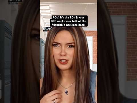 POV: It’s the #90s & your BFF wants your half of the friendship necklace back #nostalgia #90sfashion