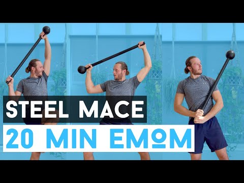 HARD 20 Minute Steel Mace EMOM Workout