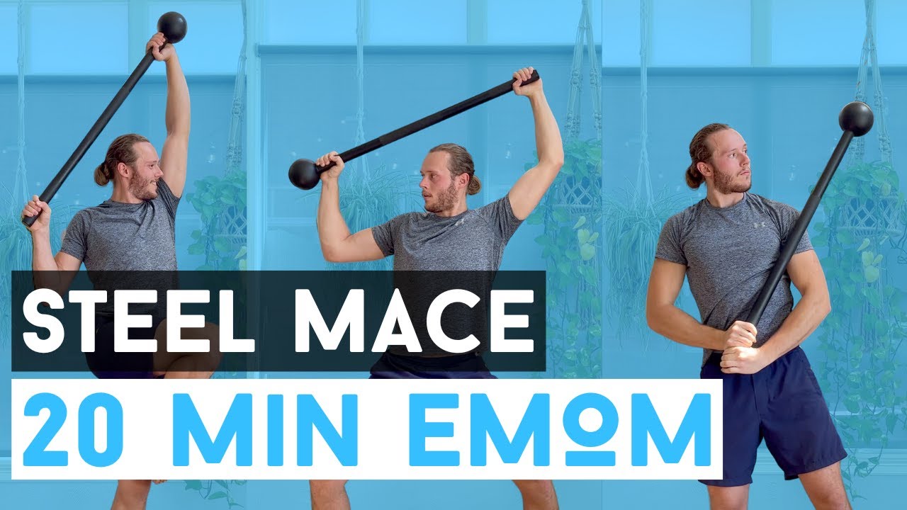 Intense 20-Minute Steel Mace EMOM Workout
