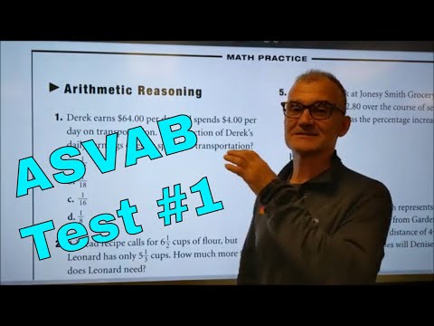 ASVAB Arithmetic Reasoning Practice Test Part 1