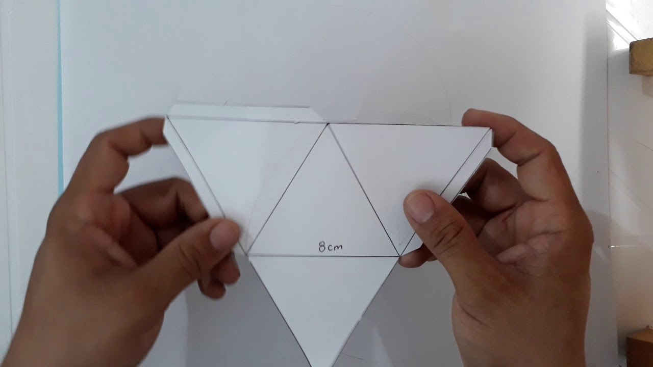 construccion piramide TETRAEDRO