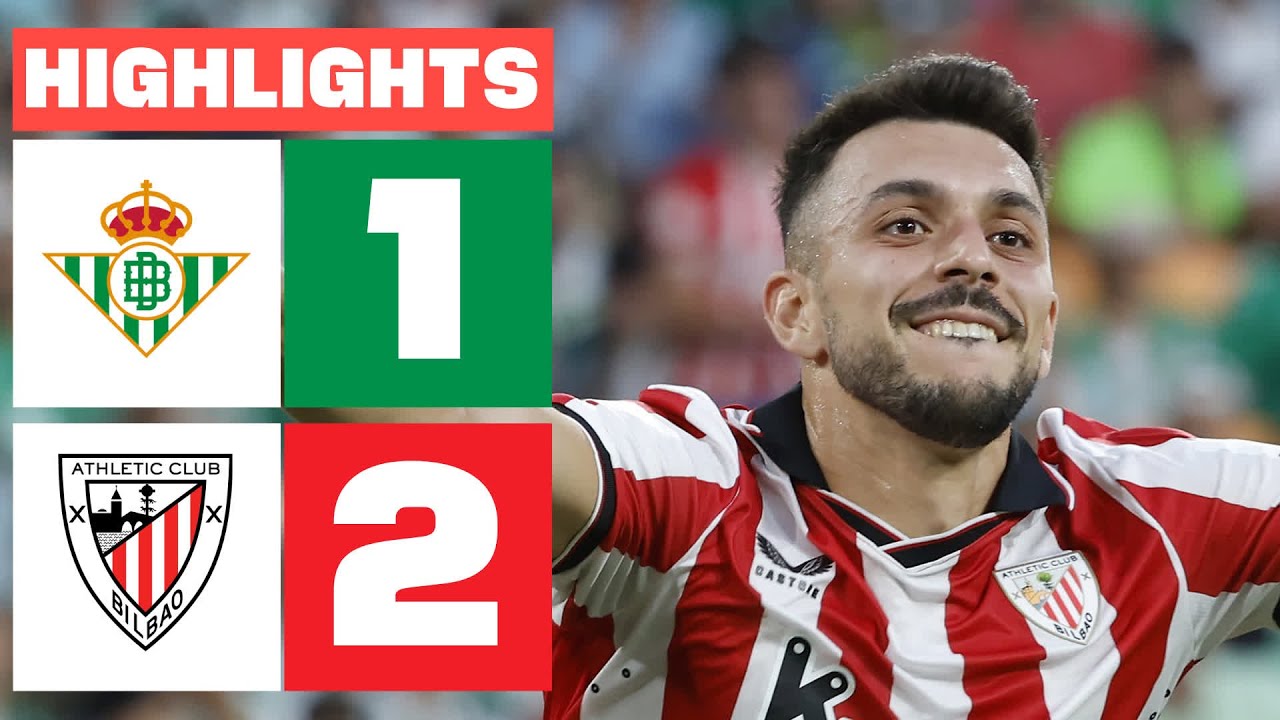 ¡Sorpresa en La Liga! Athletic Club vence 2-1 a Real Betis en La Cartuja ⚽