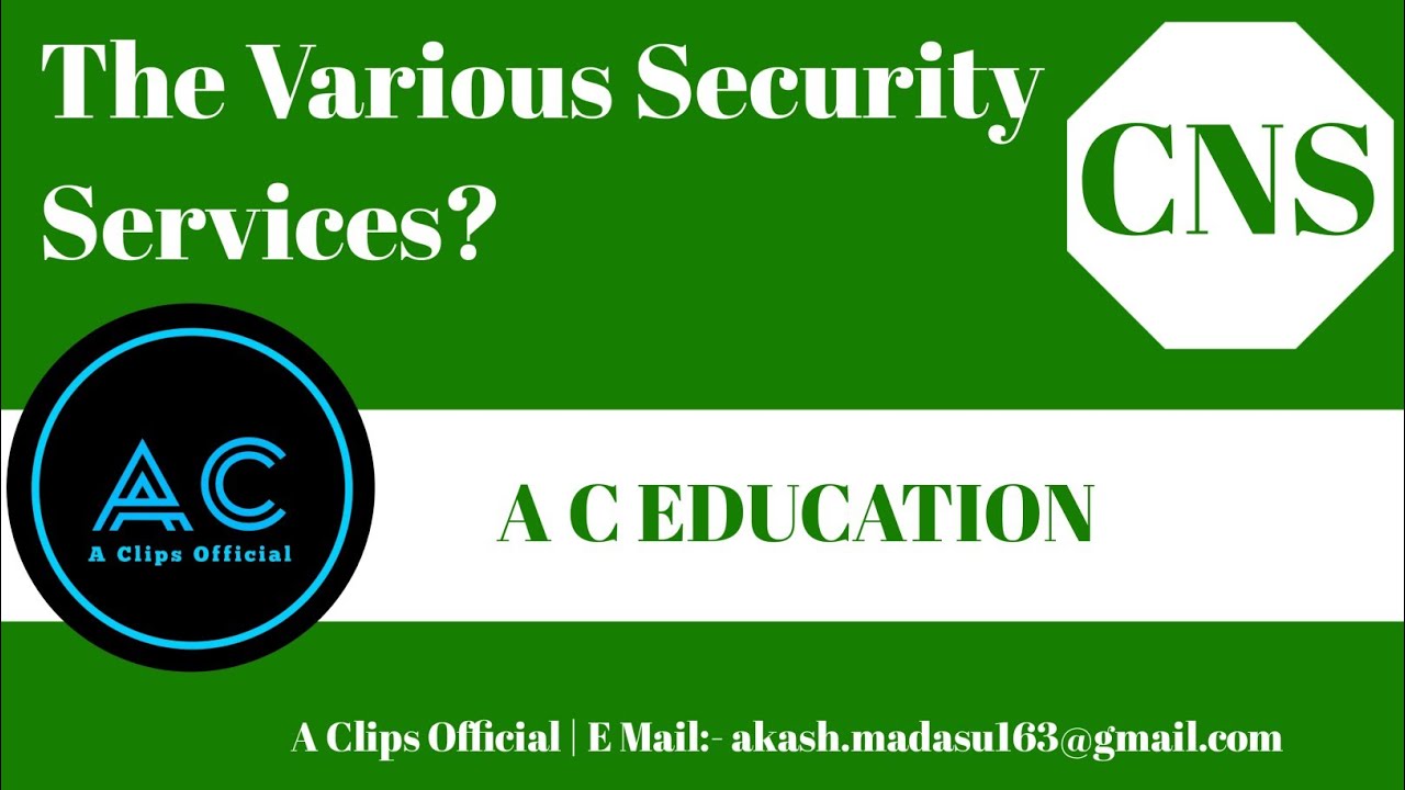 Comprehensive Notes on Various Security Services for B.Tech Students 🔒