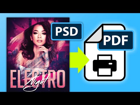 How To Export As PDF For Print In Photoshop 2022-2024