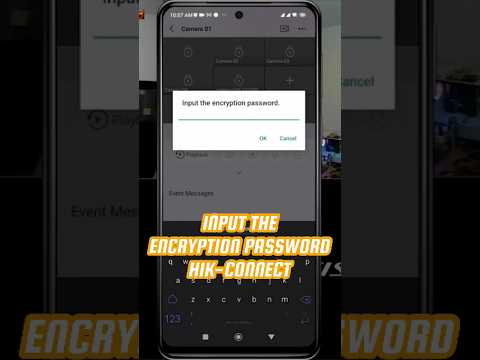 Input The Encryption Password Hik-Connect #cctv #hikvision #cctvcamera