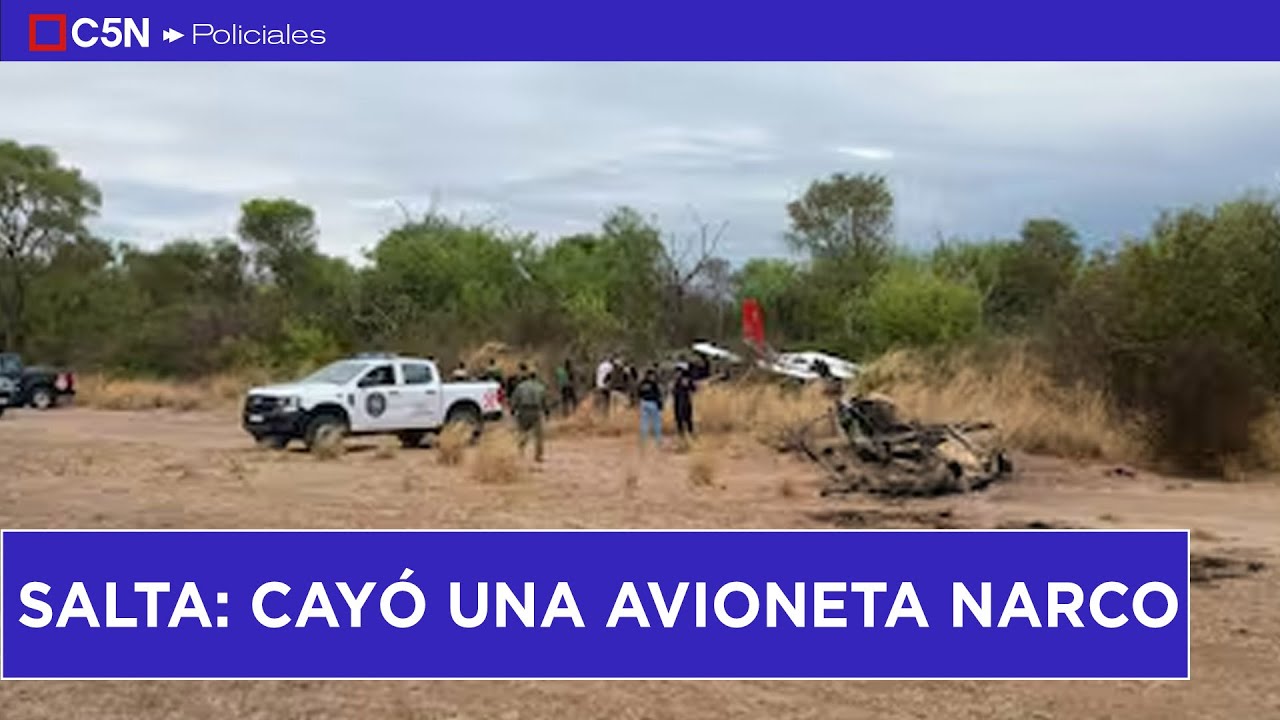 Salta: Avioneta Narco con Más de 100 Kilogramos de Cocaína Se Estrella en Rosario de la Frontera