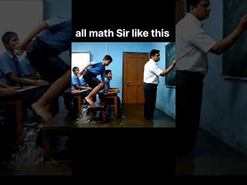 "Math Teacher vs Heavy Rain 🌧️📚" ||#shorts #viralshorts #ai