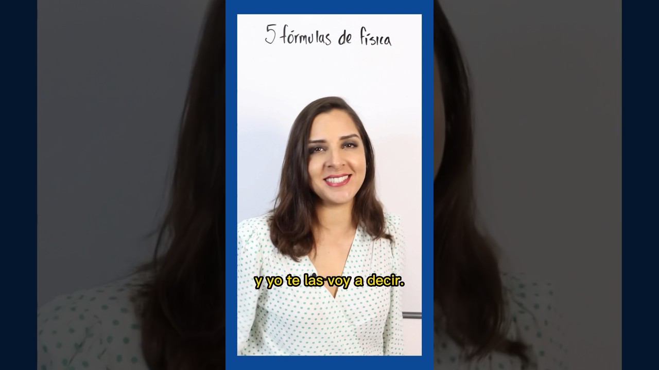 5 fórmulas que no debes olvidar | Física | Examen de Admisión