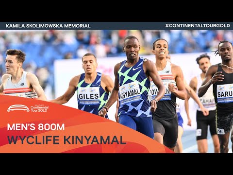 Close finish in the men's 800m at the Kamila Skolimowska Memorial | Continental Tour Gold