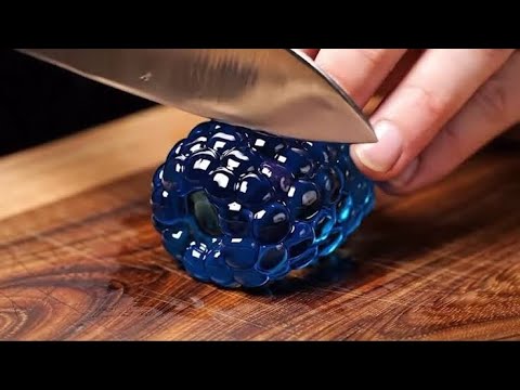 ASMR Glass Fruit Cutting in 4K 🍉