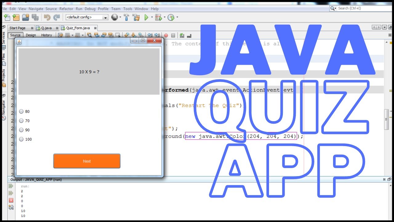 Step-by-Step Java Quiz App Tutorial with NetBeans 🚀