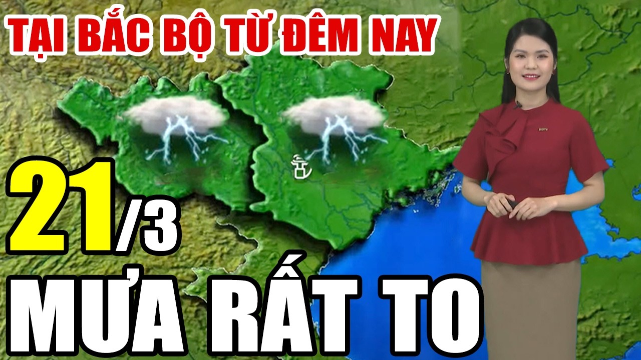 Dự báo thời tiết hôm nay và ngày mai 21/3/2026 ☀️