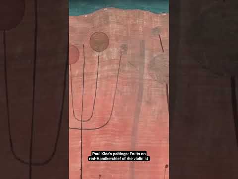 Paul Klee's Fruits on red-Handkerchief of the violinist