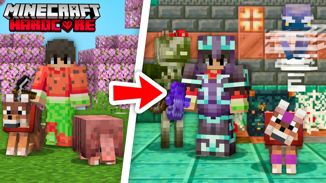 Test de la mise à jour 1.21 sur Minecraft Hardcore