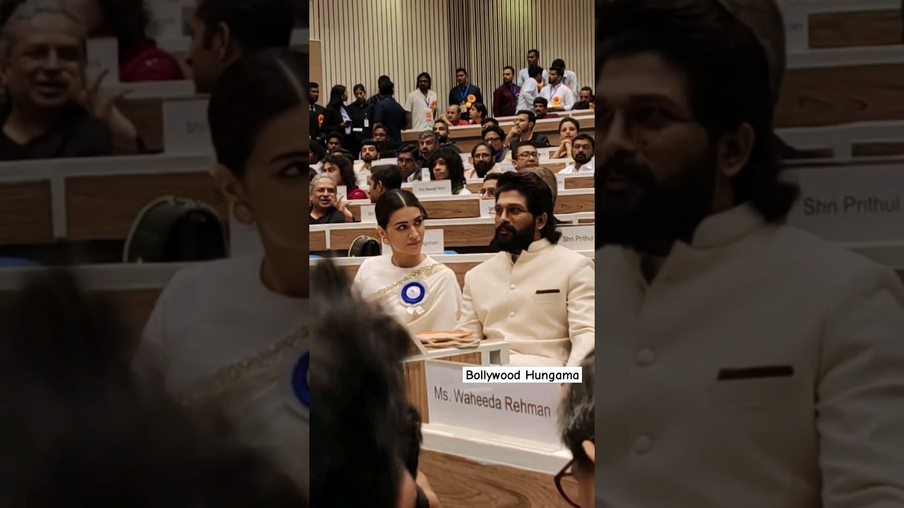 Allu Arjun & Kriti Sanon Shine at the National Award Ceremony ✨