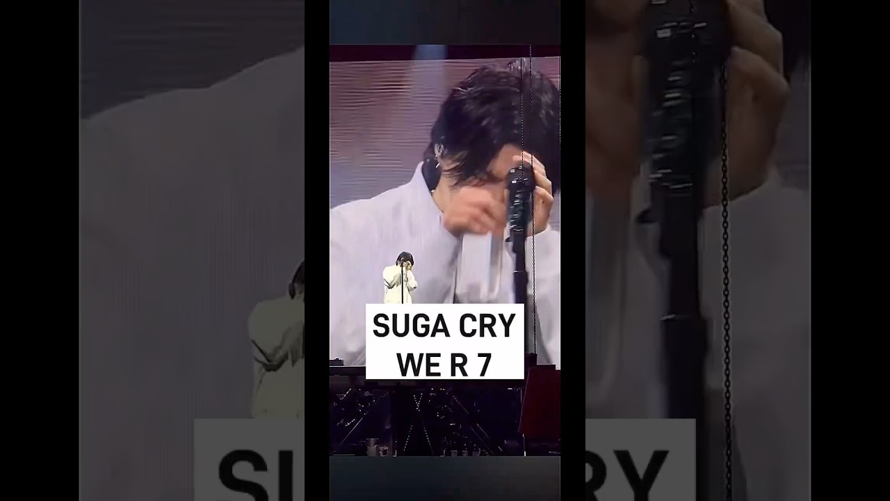 Suga Tears Up Over 'We're 7' Reminder 😢
