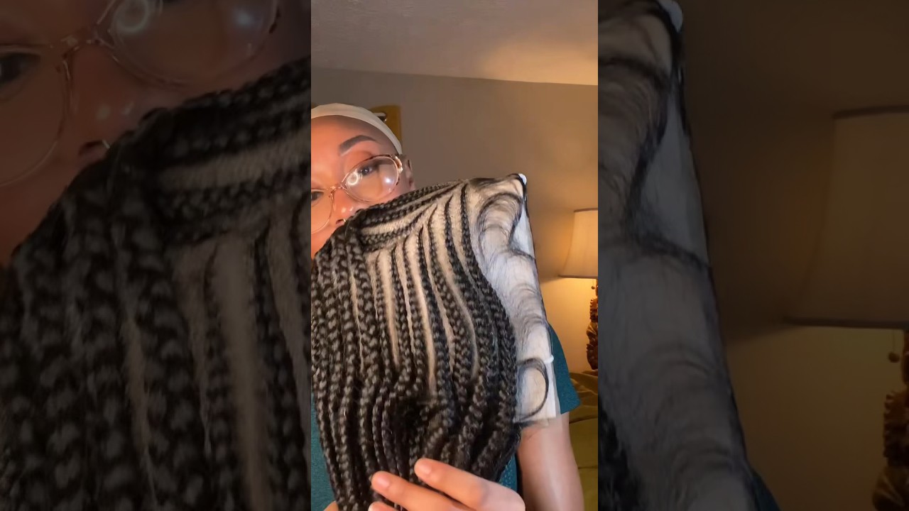 My First Braided Wig: 36-inch HD Lace Front Cornrows π§βπ¦±