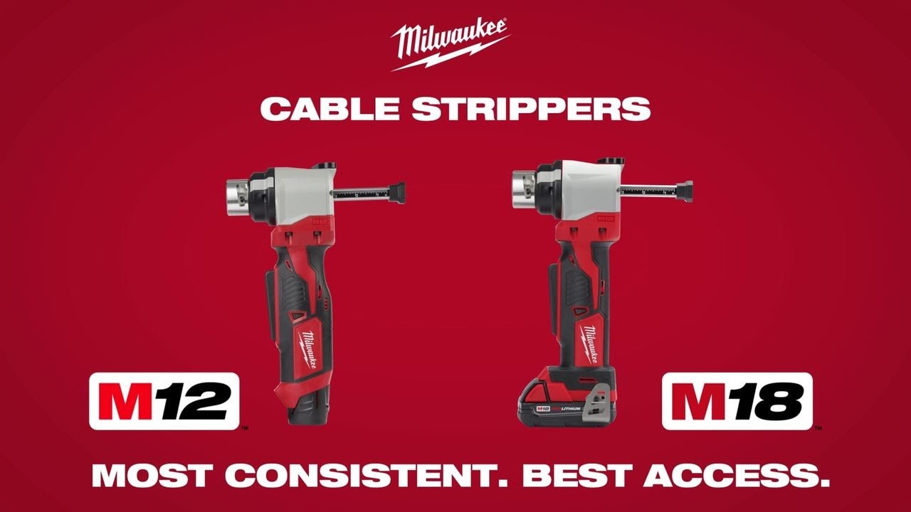 Upgrade Your Wiring with Milwaukee® M12™ & M18™ Cable Strippers ⚡