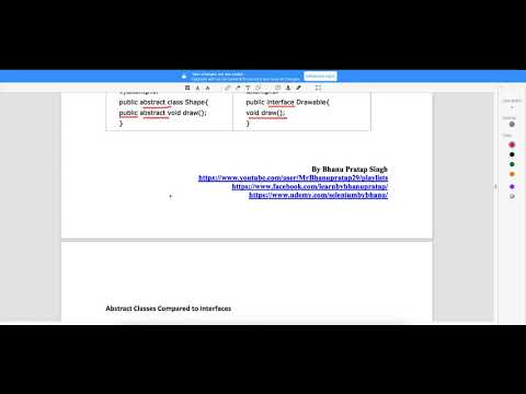 Abstract Class  vs Interface in Java Video-39