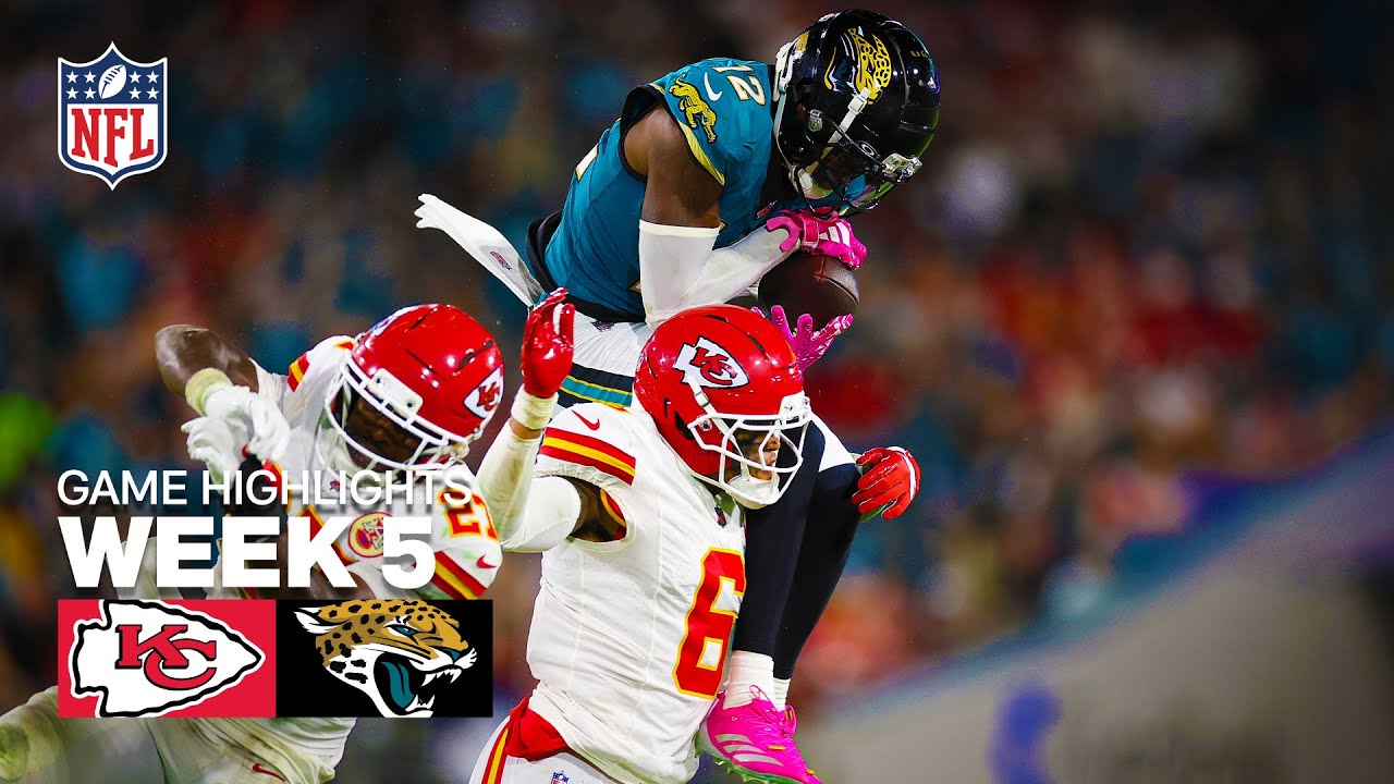 Kansas City Chiefs vs Jaguars Week 5 Highlights | 2025 NFL Season 🏈