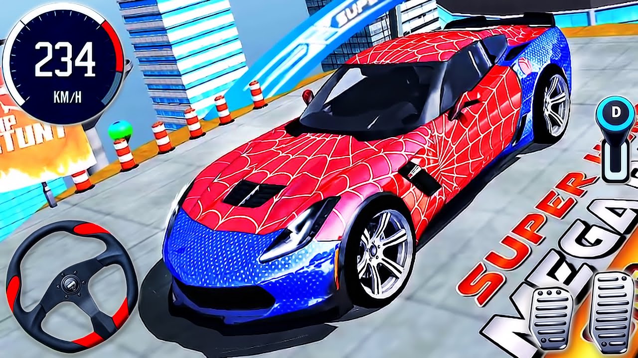 Superhero Car Ramp Stunts 🚗 | Impossible GT Racing