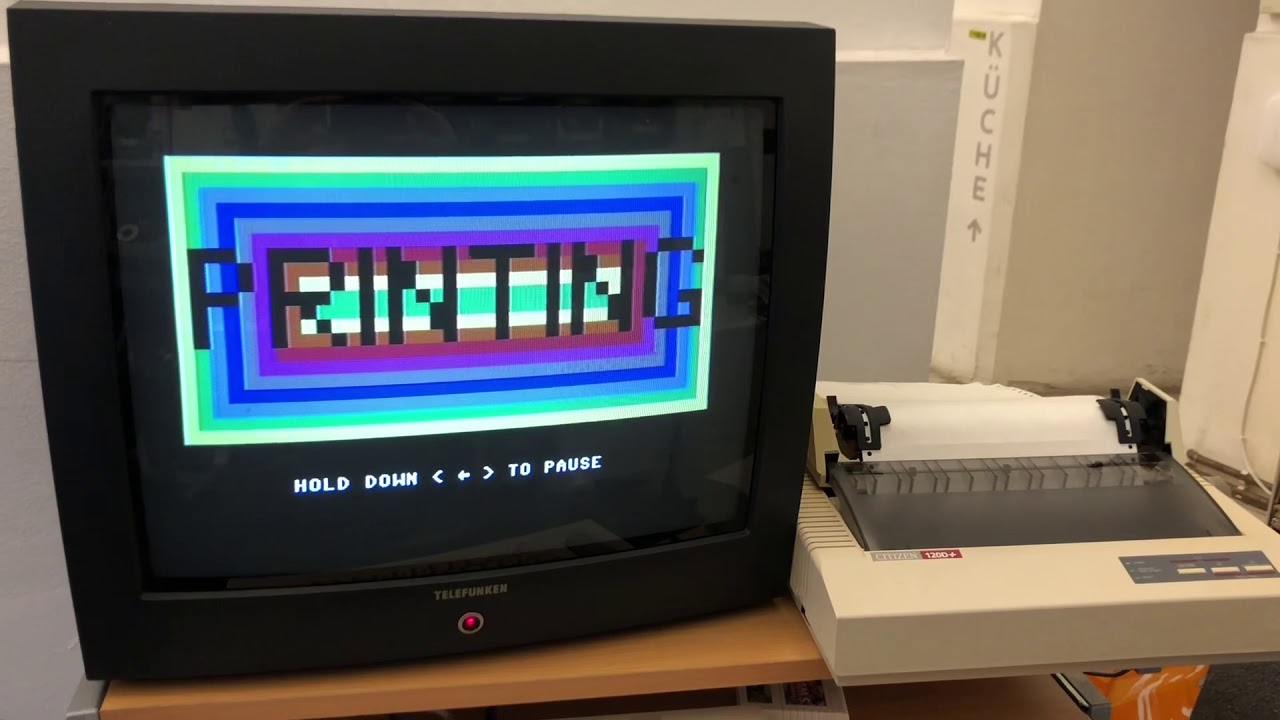Reviving Retro: Printing Signatures on a C64 with Print Shop & Dot Matrix Printer ✨