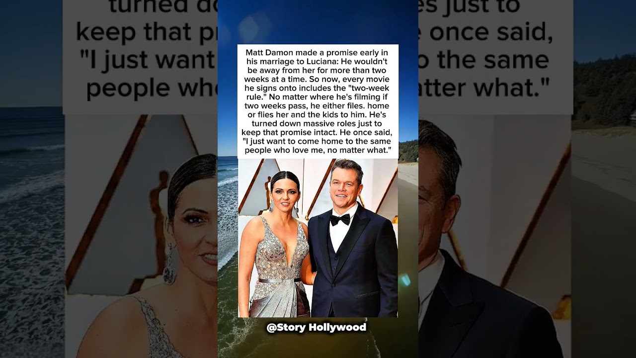 Matt Damon’s Unique Marriage Clause: The Secret to Staying Close ❤️