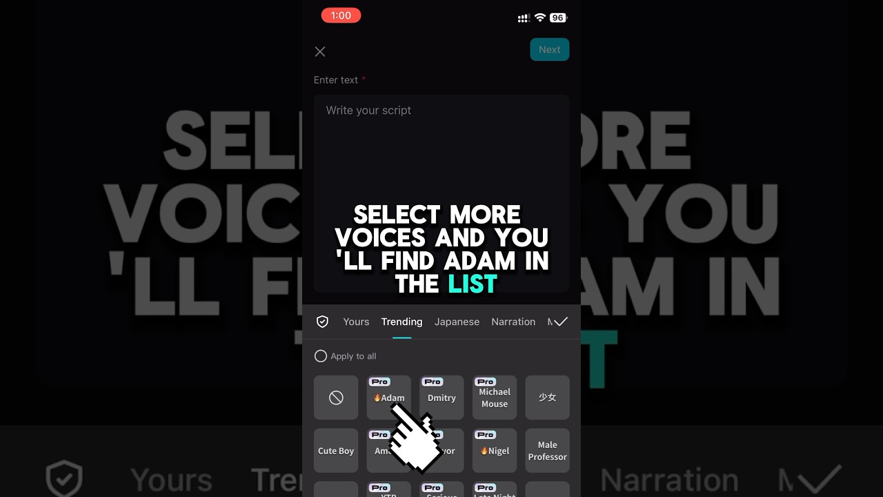 Using Adam Voice in CapCut: Easy Guide 🎙️