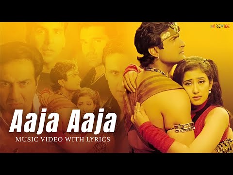 Aaja Aaja (Lyrical Video) | Udit Narayan, Alka Yagnik | Akshay Kumar, Sunny Deol, Manisha Koirala