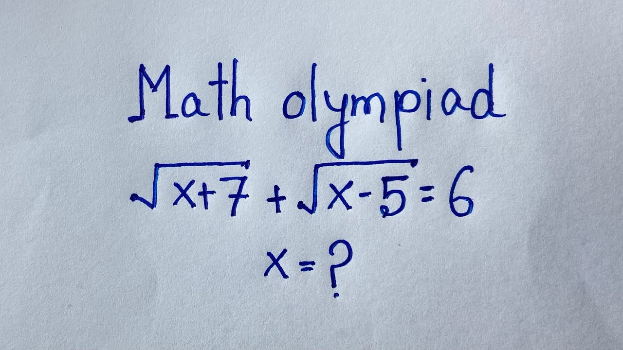 Maths Olympiad | Algebra Problems | A nice radical maths problems |