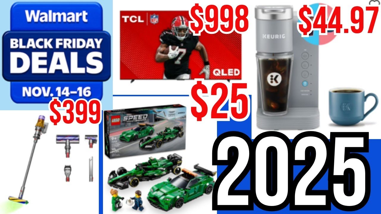 Walmart Black Friday 2025: Top 10 Deals Nov 14-16 🛍️